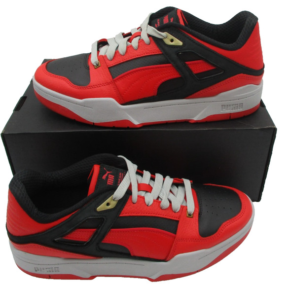 Puma Slipstream INVDR Shoes Men Sz 10.5 Red Black Leather Low Top 389968-01 1S9 main image 10